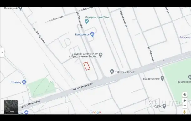 Участок в центре города Бреста, Московская ул, 110А, область, фотография 2