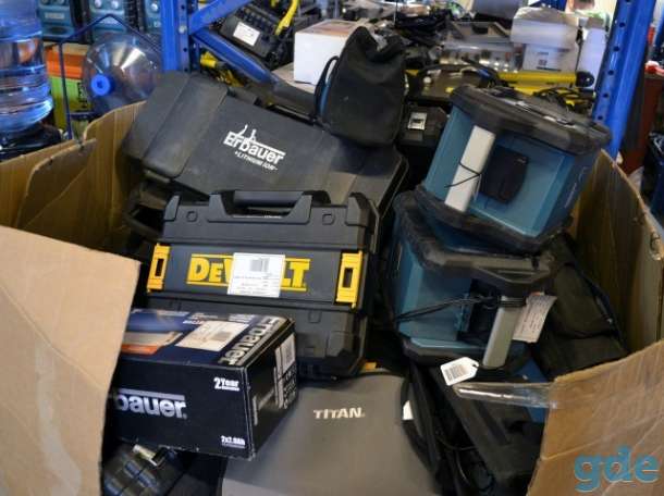 Паллеты Микс c электроинструментом Erbauer, Energer, Makita, DeWalt, Bosch, фотография 1