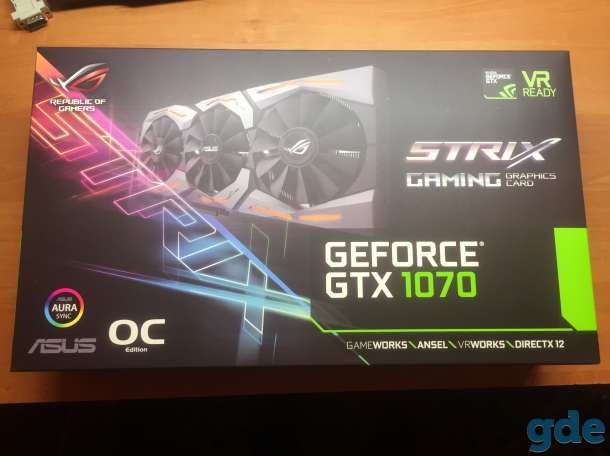 ASUS GeForce GTX 1070 8GB GDDR5 ROG STRIX-GTX1070-O8G-GAMING, фотография 1
