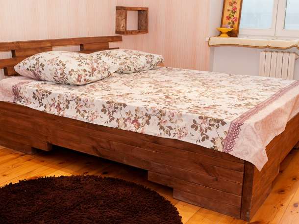 Кровати из бруса и массива дерева, фотография 3