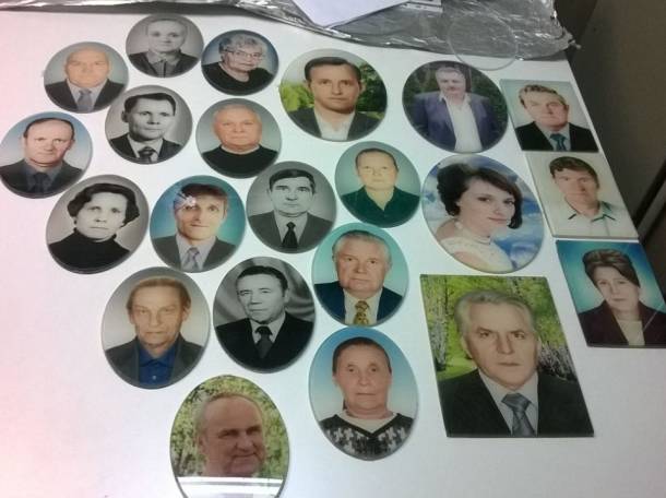 Медальоны на памятник из стекла 