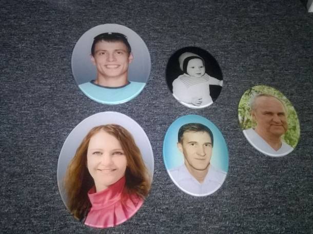 Медальоны на памятник из стекла 