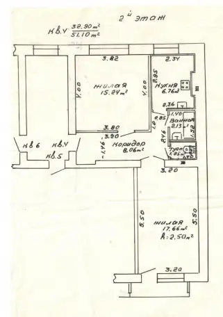 Продается 2-х комнатная квартира в Жлобине, ул.Красная 5-а, фотография 1