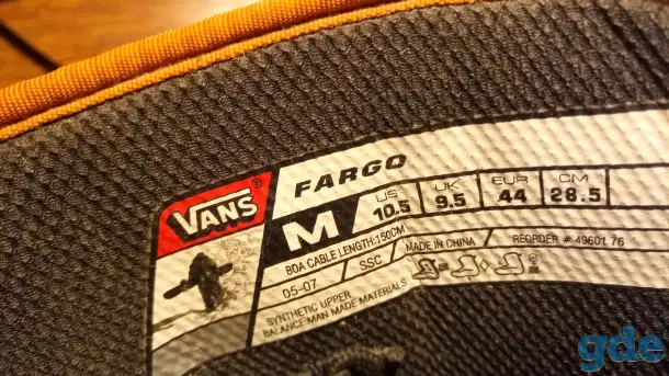 Продам ботинки для сноуборда VANS FARGO c BOA(колесико), фотография 3