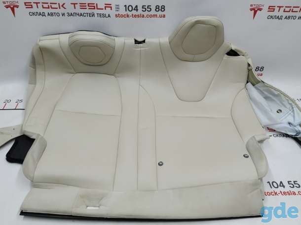 Зап. части для авто Tesla. Обшивка спинки двойного левого сиденья 2-го ряда PUR CRM (с повреждением) Tesla model X 23456, фотография 5