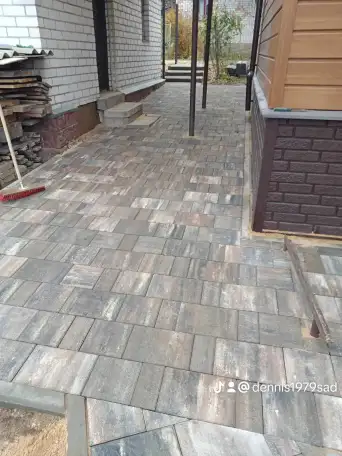 Укладка тротуарной плитки, фотография 5