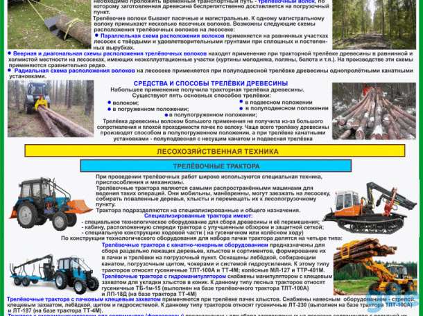 Плакаты Лесосечные работы комплект 6 плакатов, фотография 4
