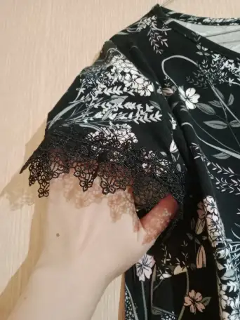 2 новых платья синее и чёрное, кружево 44-48 р-ра 96 хлопок от Dorothy Perkins, фотография 9