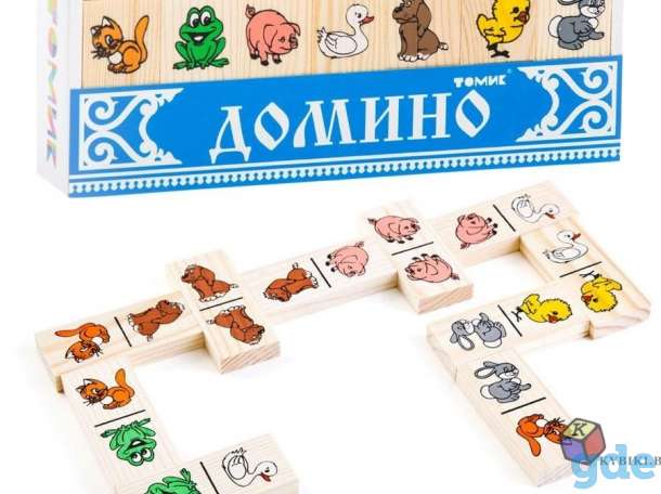 Деревянное домино «Животные», фотография 2