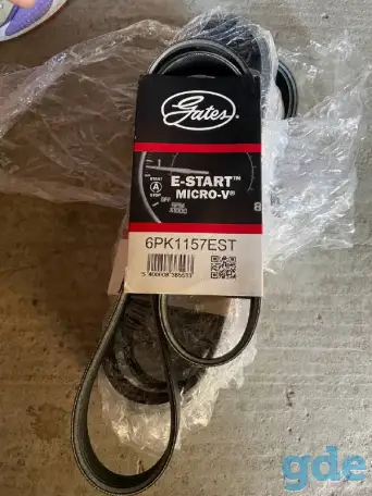 Поликлиновой ремень генератора GATES 6PK1157EST BMW, фотография 1