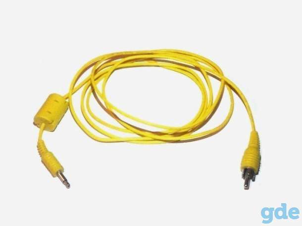 Видеокабель RCA (тюльпан) - Миниджек 3.5мм для TV, фотография 1