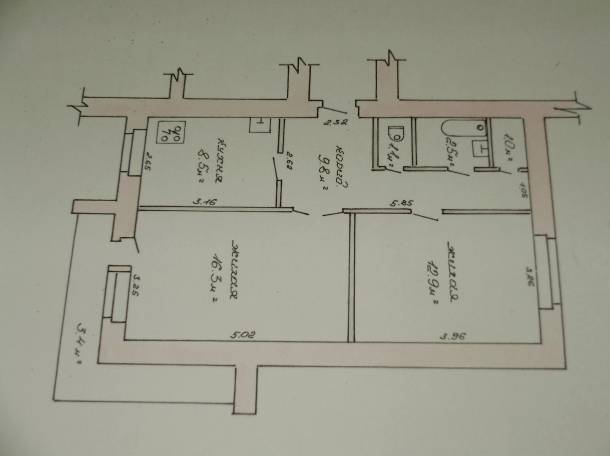 продам 2-х комнатную квартиру в северном мик-не по ул.Жукова, фотография 1