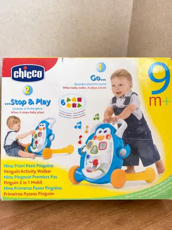 Ходилка каталка Chicco Пингвин толкатель Чико ходунки, фотография 4