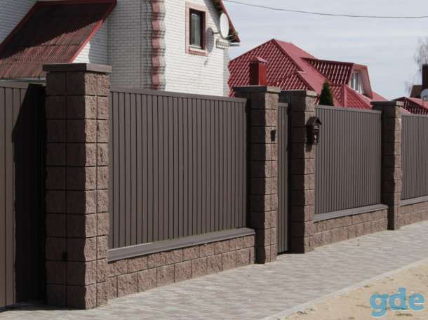 Заборы,ворота,калитки из профнастила,рабицы., фотография 5