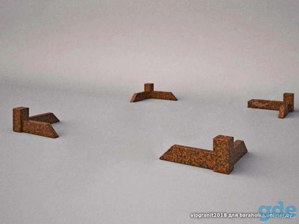УГОЛКИ ГРАНИТНЫЕ на ограду, фотография 1