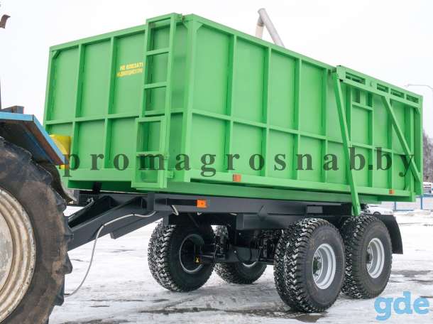 Полуприцепы тракторные ПСТ-9; ПСТ-12; ПСТ-18 с загрузчиком Т-458 из нержавеющей стали, фотография 5