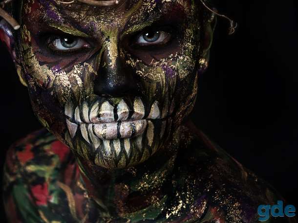 Аквагрим на Halloween, фотография 9