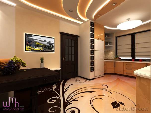 Дизайн интерьера дома, квартиры. 3D-визуализация, фотография 4
