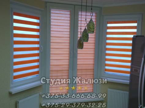 Жалюзи, Рулонные шторы, День-Ночь, фотография 6