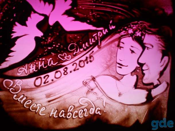 Рисование песком, картины из песка, песочное шоу, sand art, фотография 5