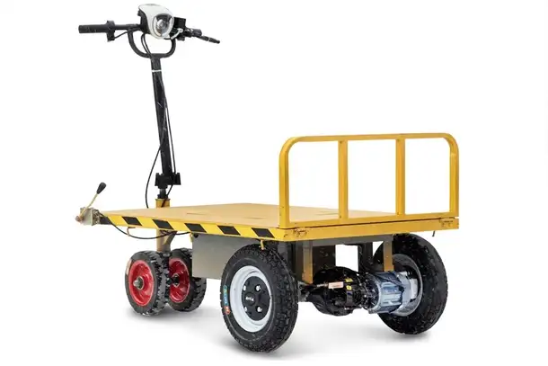 Платформенная тележка электрическая rutrike хоппер, фотография 1