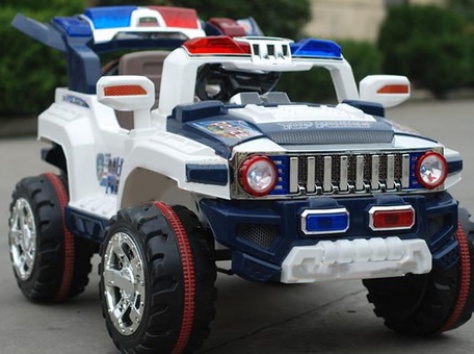 Детский электромобиль JEEP AUTO полицейский внедорожник., фотография 1