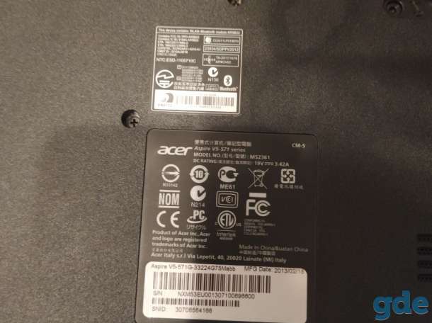 Ноутбук Acer v5-531, фотография 4