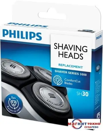 Бритвенная головка philips shaver series 3000 sh30/50, фотография 1