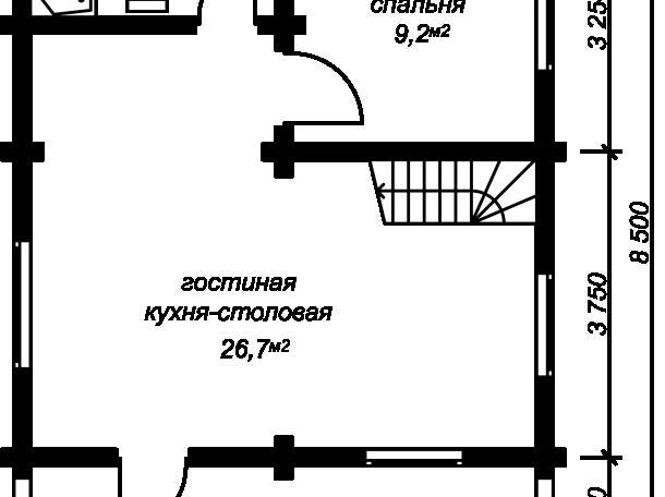 Новый сруб дома, фотография 2