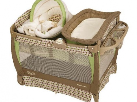  продам кровать-манеж graco б/у 6 месяцев в отличном состоянии  , фотография 1