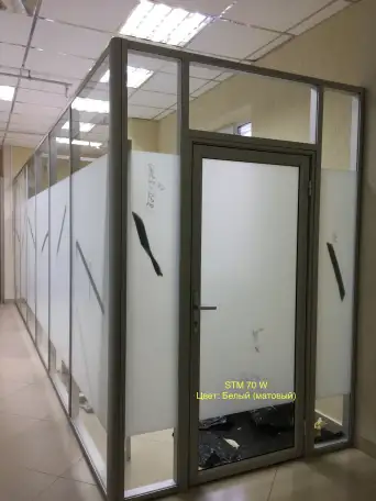 Тонировка офисных перегородок матовыми пленками., фотография 10