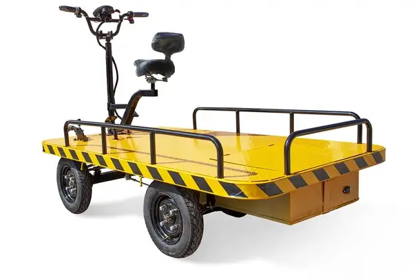 Платформенная тележка электрическая rutrike склад 1750, фотография 6