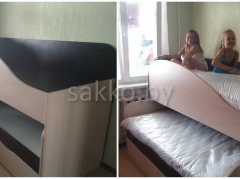 Детские кровати выкатные в Минске с выдвижными шуфлядами, фотография 6