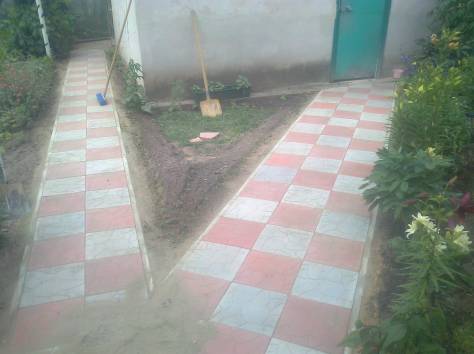 Укладка тротуарной плитки, кладка блоков, фундаменты и т.д., фотография 3