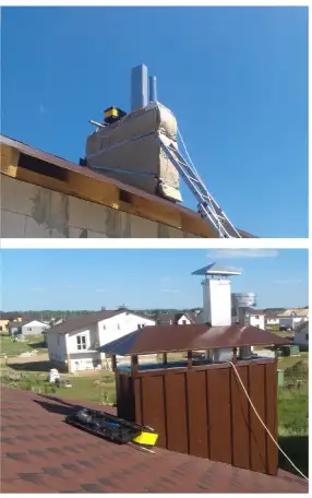 Обшив труб оцинковкой и крашенным металлом Минск Дзержинск Фаниполь, фотография 5