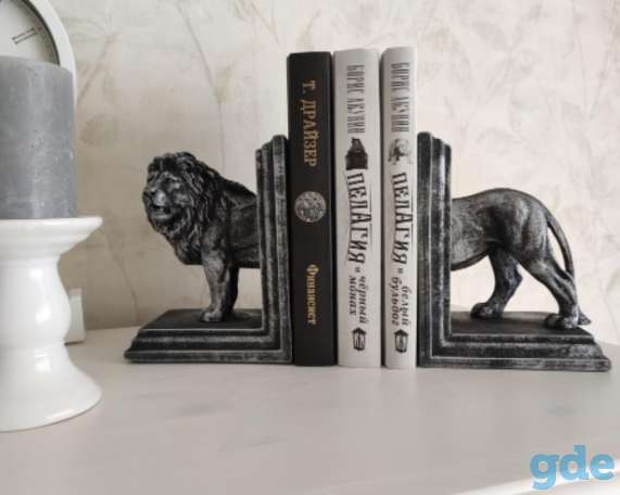 Держатель для книг Лев, подставка для книг, фотография 7