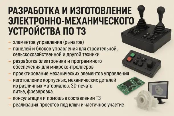 Разработка и изготовление электронно-механического устройства по ТЗ, фотография 1