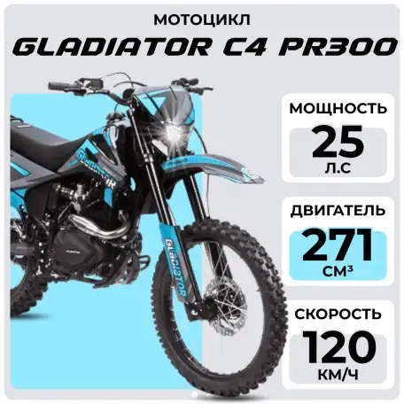 Мотоцикл GLADIATOR C4 PR300, фотография 1