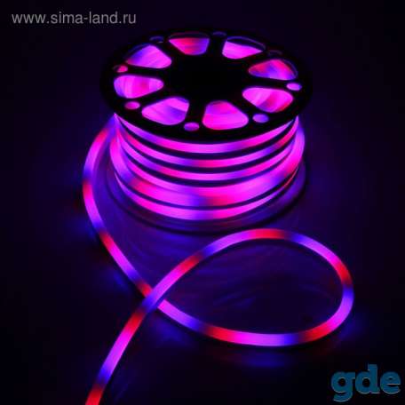 Гибкий неон круглый D 16 мм, 25 м. LED-120-SMD2835, 220 V, фотография 3