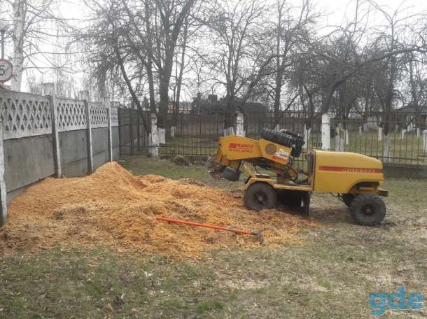 Дробление пней, фотография 1
