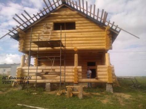 Срубы домов и бань, фотография 1