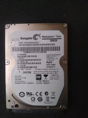 HDD Seagate 2.5 500 гб., фотография 1