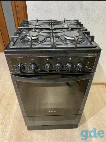 Продам газовую плиту Gefest. В отличном состоянии. Корпус из огнеупорного стекла. Размер 50 см., фотография 1
