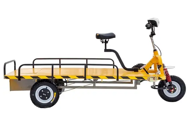 Платформенная тележка электрическая rutrike такса вайд, фотография 8