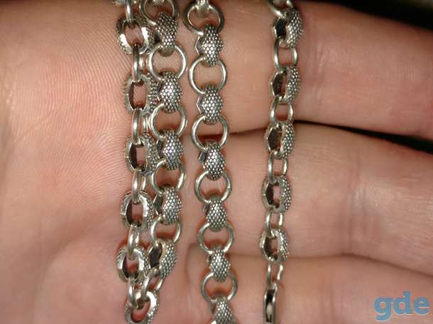Продам серебряную мужскую цепочку 35 грамм , красивая ., фотография 1