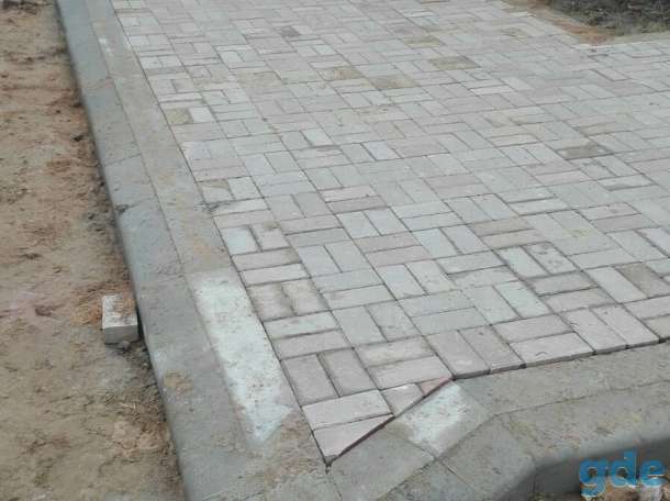 Укладка тротуарной плитки, фотография 5