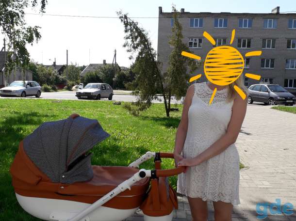 Продам модульную коляску 2 в 1 Quali  экокожа, фотография 2