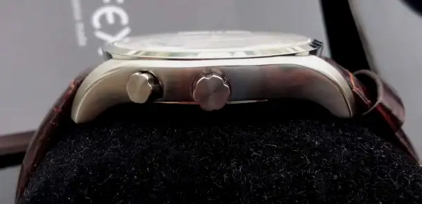 Мужские новые Alfex swiss made кварц,42mm, GMT  большая дата, фотография 4