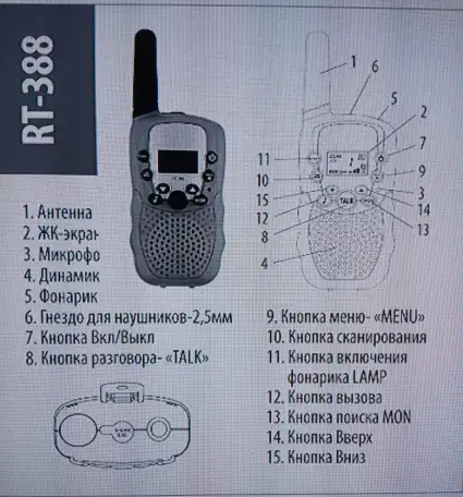 Новые! 2 рации комплект, дальность 3 км. Для игр, спорта, похода, рыбалки, леса и т.п., фотография 2