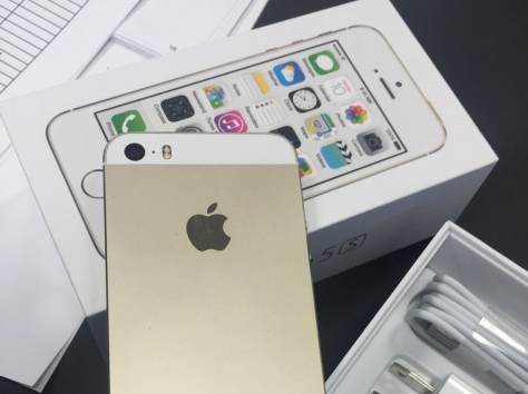 Apple IPhone 5S золото / белый 64Gb русифицирован разблокирован, фотография 1